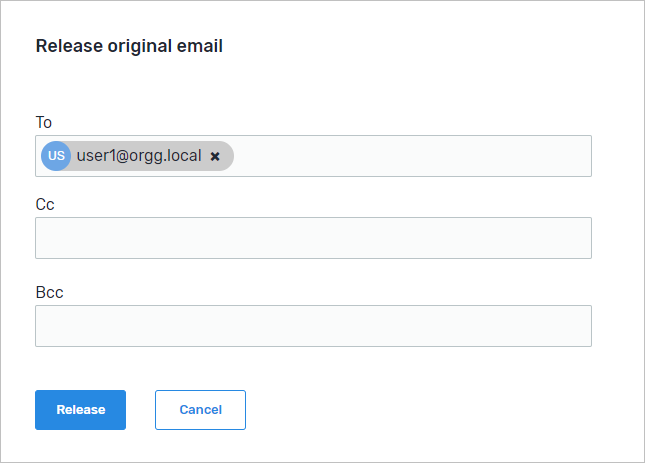 Votiro's Secure File Gateway - Management Dashboard Performing Actions on Files