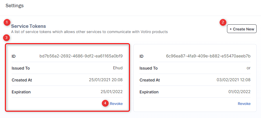 Votiro's Secure File Gateway - Configuring Service Tokens